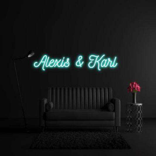 CREATE YOUR OWN WEDDING NEON SIGN Alexis & Karl