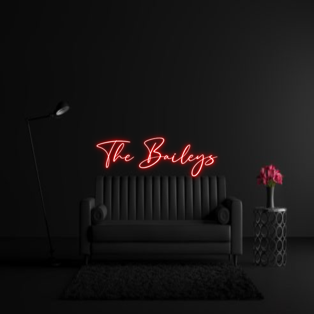CREATE YOUR OWN WEDDING NEON SIGN The Baileys