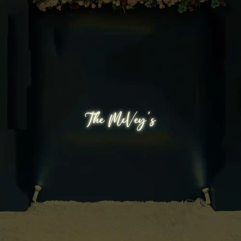 CREATE YOUR OWN WEDDING NEON SIGN The McVey's