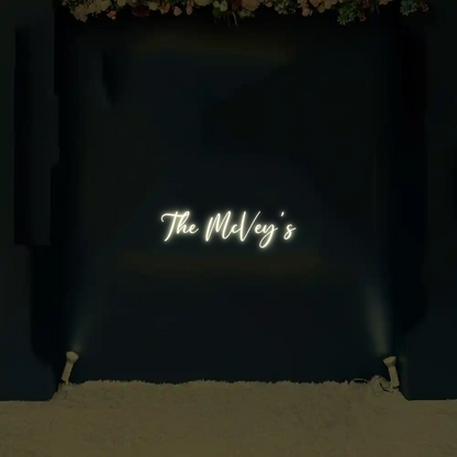CREATE YOUR OWN WEDDING NEON SIGN The McVey's