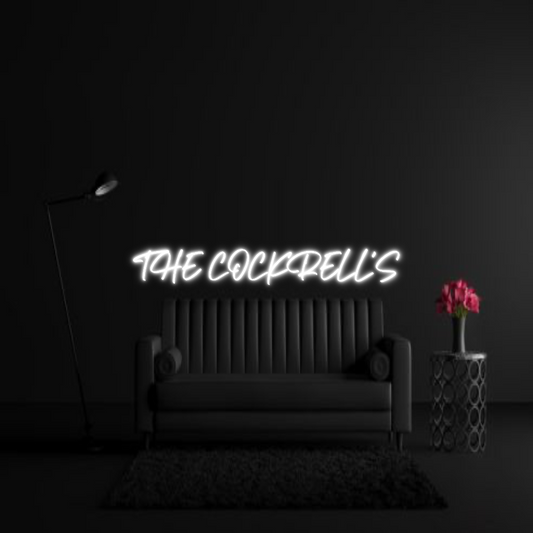 CREATE YOUR OWN WEDDING NEON SIGN THE COCKRELL’S