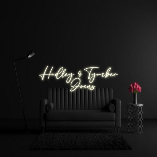 CREATE YOUR OWN WEDDING NEON SIGN Hadley & Tymb...