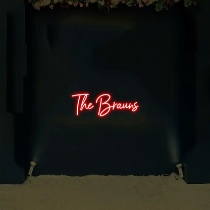 CREATE YOUR OWN WEDDING NEON SIGN The Brauns