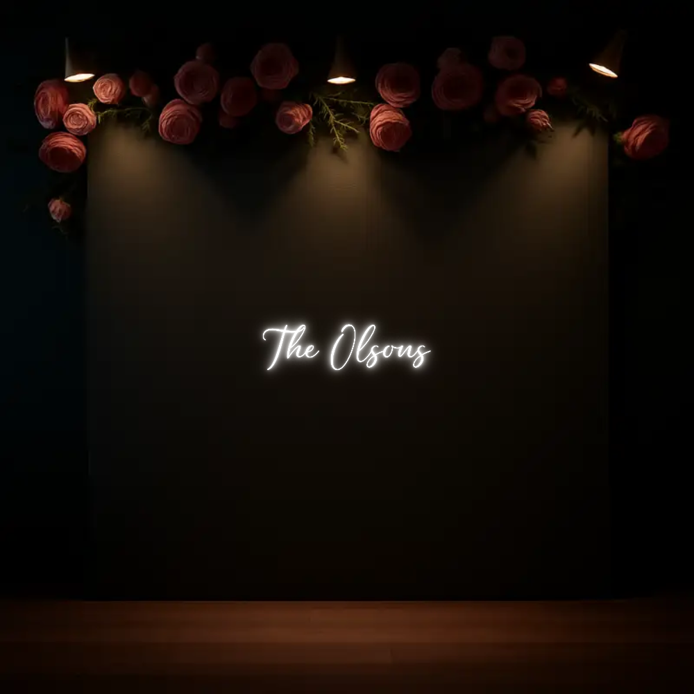 CREATE YOUR OWN WEDDING NEON SIGN The Olsons