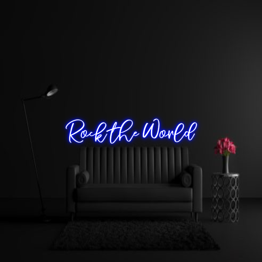 CREATE YOUR OWN WEDDING NEON SIGN Rock the World