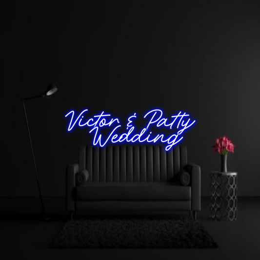 CREATE YOUR OWN WEDDING NEON SIGN Victor & Patt...