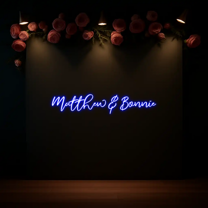 CREATE YOUR OWN WEDDING NEON SIGN Matthew & Bon...