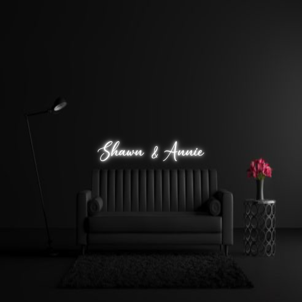 CREATE YOUR OWN WEDDING NEON SIGN Shawn & Annie