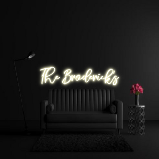 CREATE YOUR OWN WEDDING NEON SIGN The Broderick...