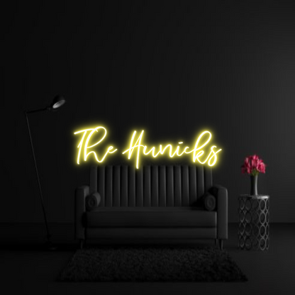 CREATE YOUR OWN WEDDING NEON SIGN The Hunicks