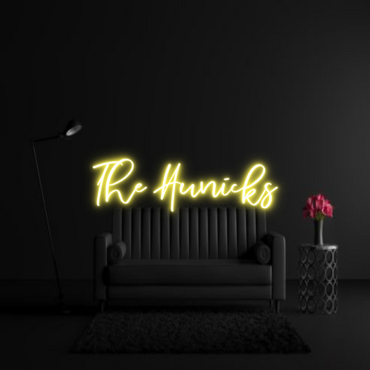 CREATE YOUR OWN WEDDING NEON SIGN The Hunicks