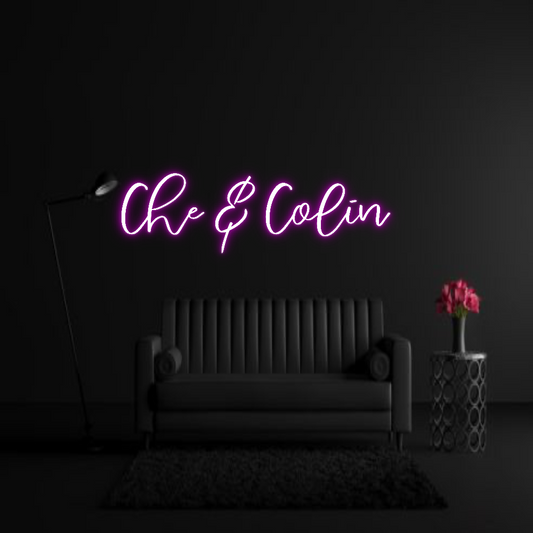CREATE YOUR OWN WEDDING NEON SIGN Che & Colin