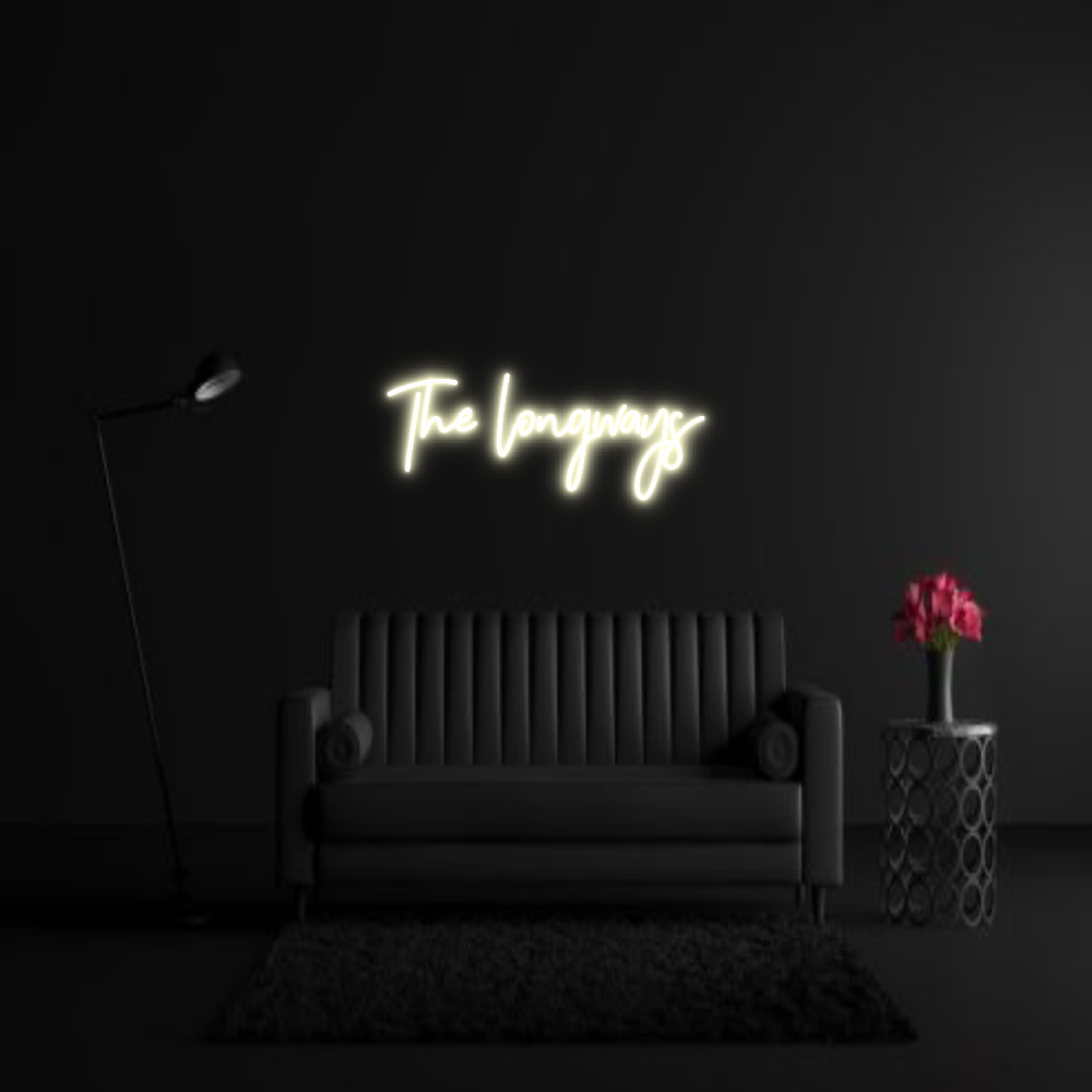 CREATE YOUR OWN WEDDING NEON SIGN The longways