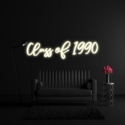 CREATE YOUR OWN WEDDING NEON SIGN Class of 1990