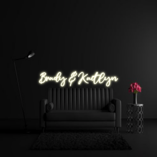 CREATE YOUR OWN WEDDING NEON SIGN Brady & Kaitlyn