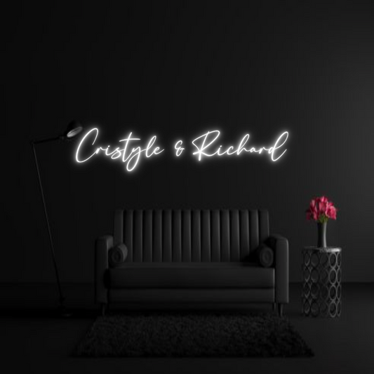 CREATE YOUR OWN WEDDING NEON SIGN Cristyle & Ri...