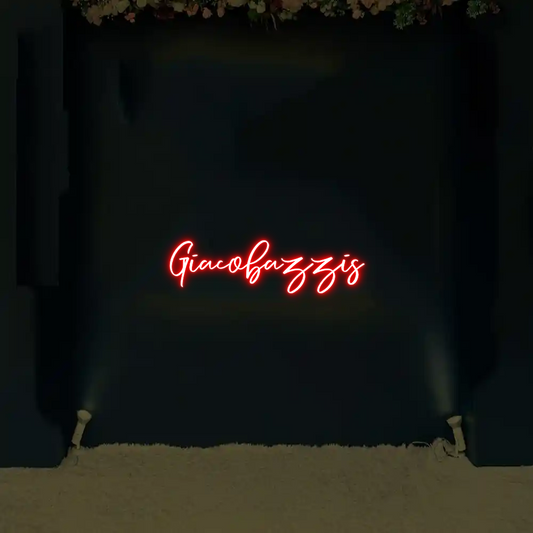 CREATE YOUR OWN WEDDING NEON SIGN Giacobazzis