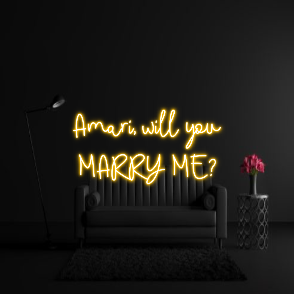 CREATE YOUR OWN WEDDING NEON SIGN Amari, will y...