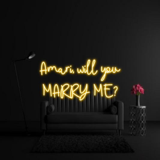 CREATE YOUR OWN WEDDING NEON SIGN Amari, will y...