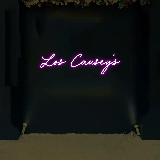 CREATE YOUR OWN WEDDING NEON SIGN Los Causey's