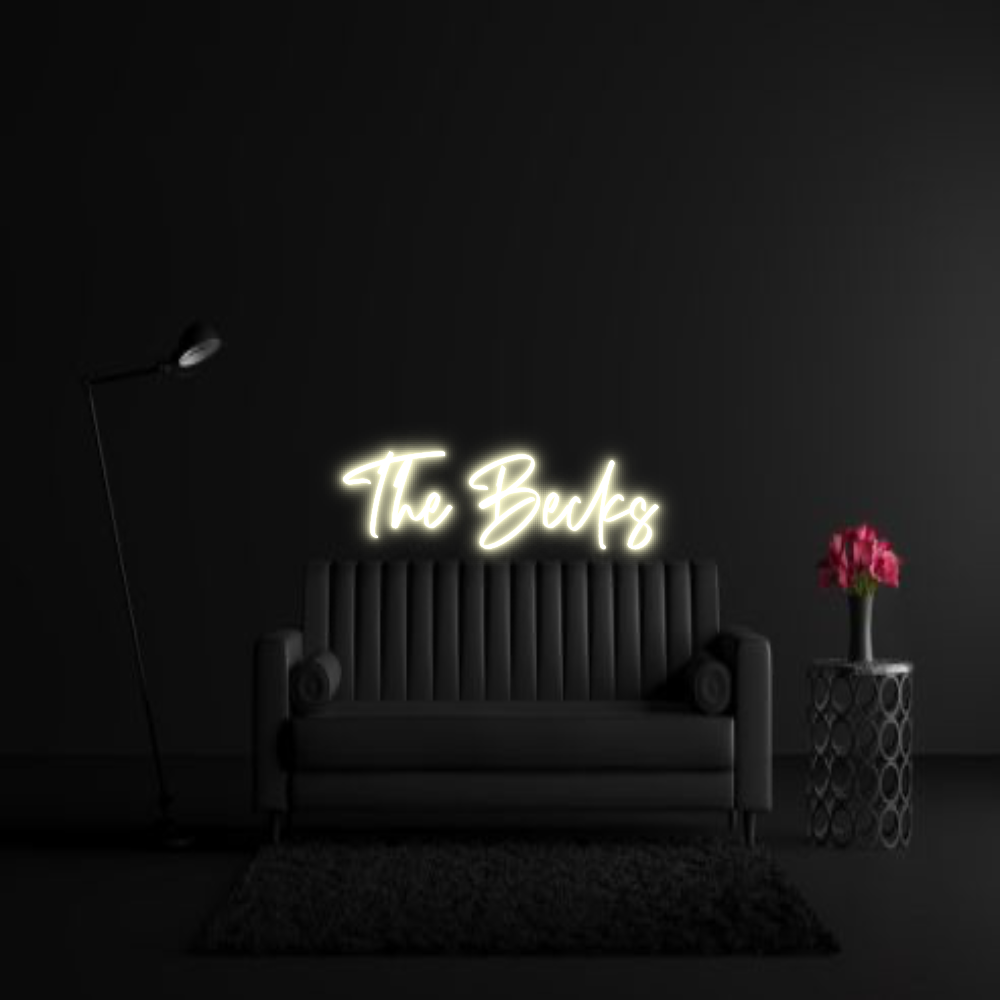 CREATE YOUR OWN WEDDING NEON SIGN The Becks