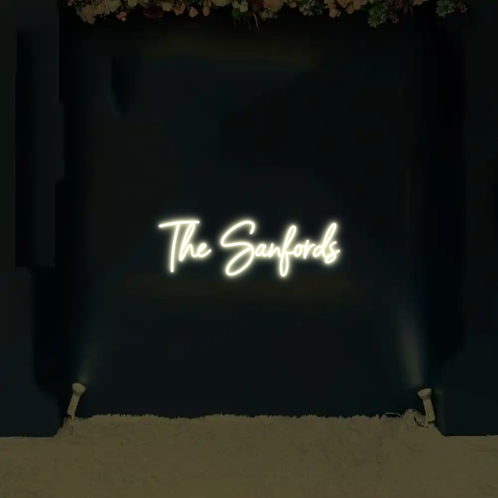 CREATE YOUR OWN WEDDING NEON SIGN The Sanfords
