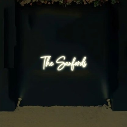 CREATE YOUR OWN WEDDING NEON SIGN The Sanfords