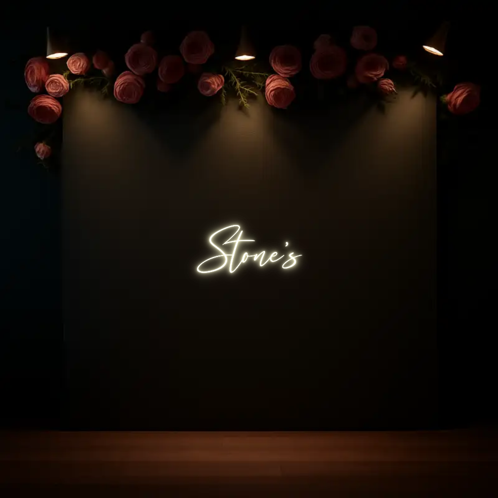 CREATE YOUR OWN WEDDING NEON SIGN Stone’s