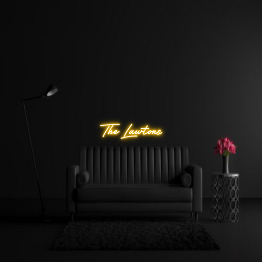 CREATE YOUR OWN WEDDING NEON SIGN The Lawtons