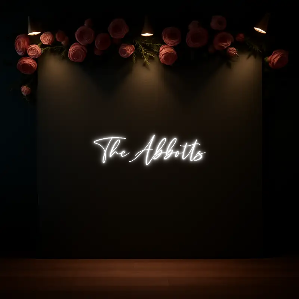 CREATE YOUR OWN WEDDING NEON SIGN The Abbotts