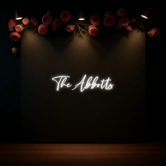CREATE YOUR OWN WEDDING NEON SIGN The Abbotts