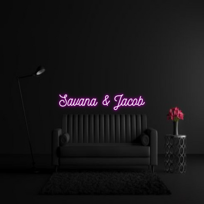 CREATE YOUR OWN WEDDING NEON SIGN Savana & Jacob