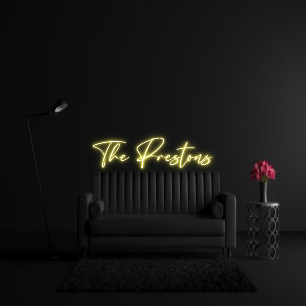 CREATE YOUR OWN WEDDING NEON SIGN The Prestons