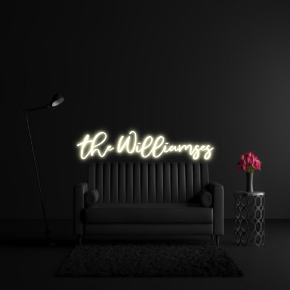 CREATE YOUR OWN WEDDING NEON SIGN the Williamses