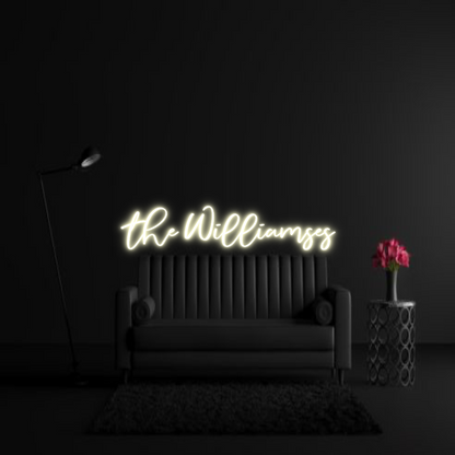 CREATE YOUR OWN WEDDING NEON SIGN the Williamses