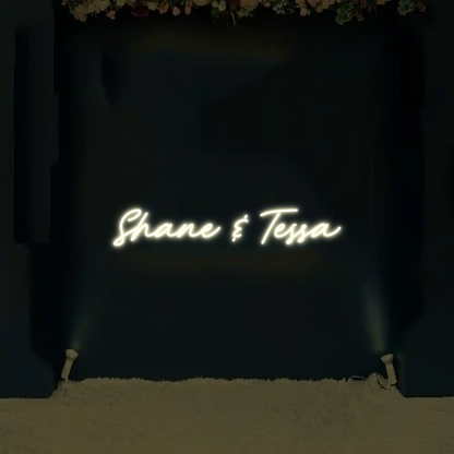 CREATE YOUR OWN WEDDING NEON SIGN Shane & Tessa