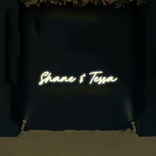 CREATE YOUR OWN WEDDING NEON SIGN Shane & Tessa