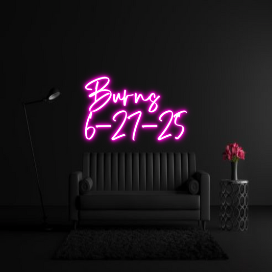 CREATE YOUR OWN WEDDING NEON SIGN Burns
6-27-25