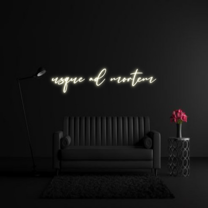 CREATE YOUR OWN WEDDING NEON SIGN usque ad mortem