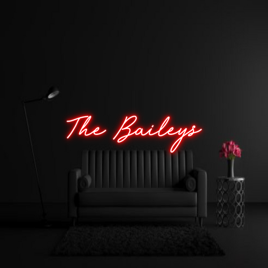 CREATE YOUR OWN WEDDING NEON SIGN The Baileys