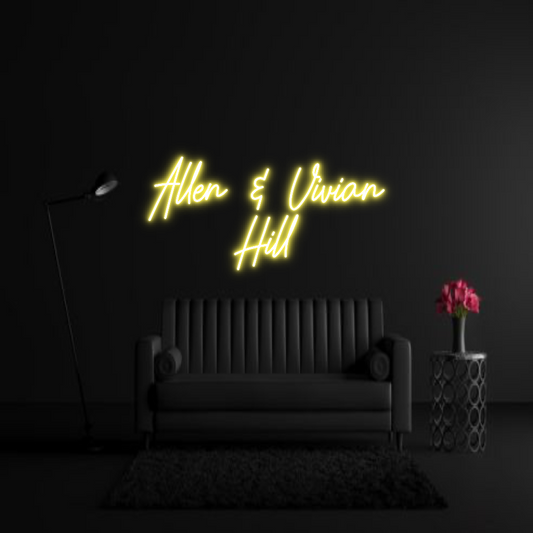 CREATE YOUR OWN WEDDING NEON SIGN Allen & Vivia...