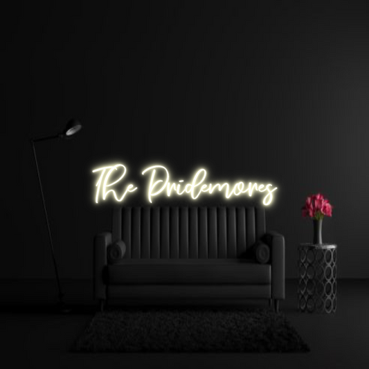 CREATE YOUR OWN WEDDING NEON SIGN The Pridemores