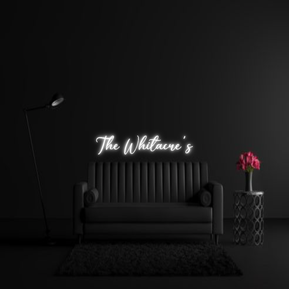 CREATE YOUR OWN WEDDING NEON SIGN The Whitacre's