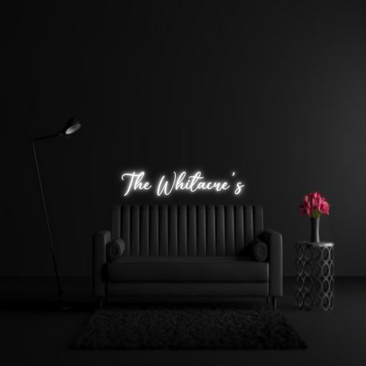 CREATE YOUR OWN WEDDING NEON SIGN The Whitacre's