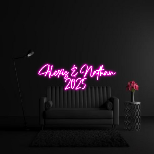 CREATE YOUR OWN WEDDING NEON SIGN Alexis & Nath...