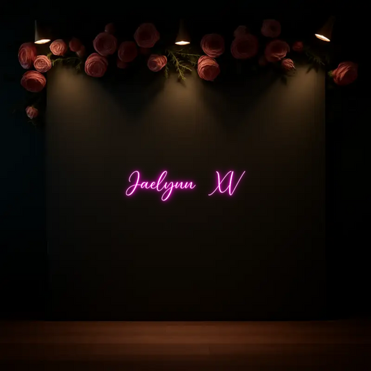 CREATE YOUR OWN WEDDING NEON SIGN Jaelynn  XV