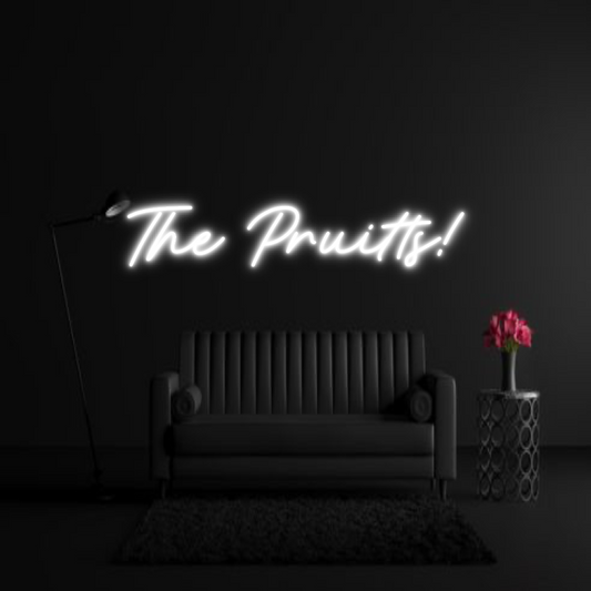 CREATE YOUR OWN WEDDING NEON SIGN The Pruitts!