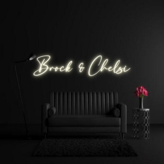CREATE YOUR OWN WEDDING NEON SIGN Brock & Chelsi