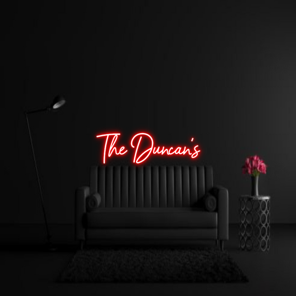 CREATE YOUR OWN WEDDING NEON SIGN The Duncan’s - vinacustom