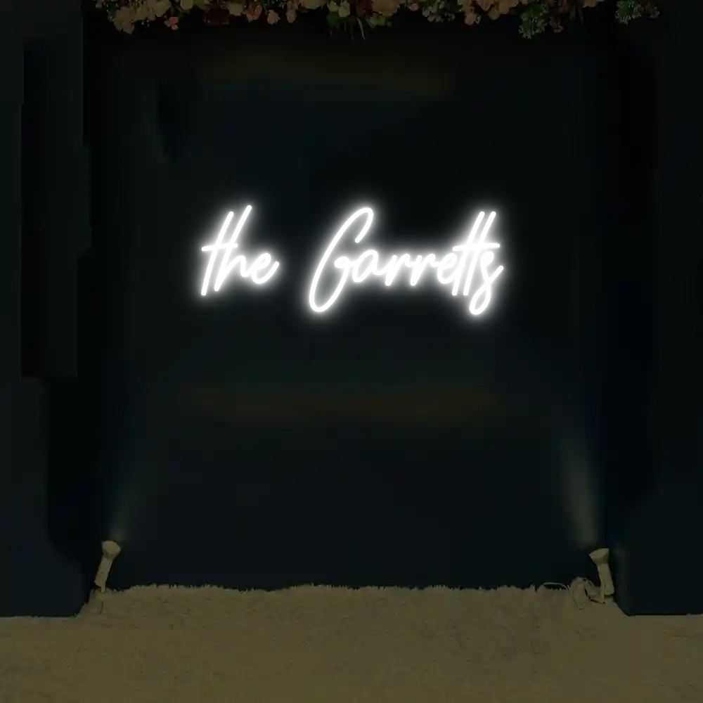 CREATE YOUR OWN WEDDING NEON SIGN the Garretts